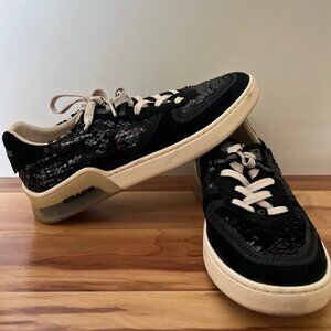 Coach Black Sequin Sneakers